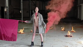 4. NUDE VIDEO BACKSTAGE UNCENSORED — BURN YOUR FLAGS (anti ussr & anti nazi)