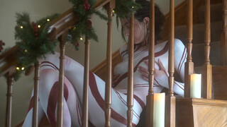 10. New bodypainting video uploaded by Roustan: “Candy Cane Body Painting on Sawyer”