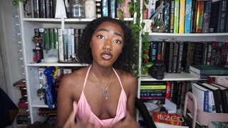 1. Ebony College Girl Down-Blouse Nip Slip (throughout; highlight @ 10:17)