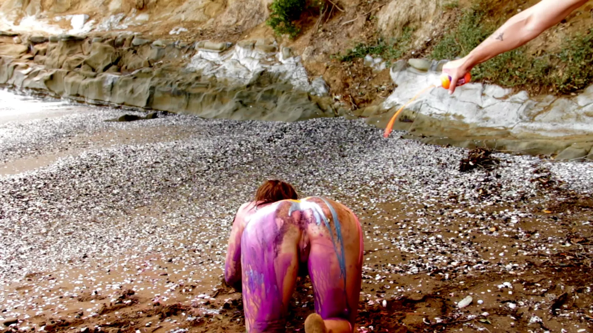 nudist beach bodypaint pussy 