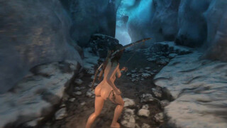6. Lara Naked in the Wild