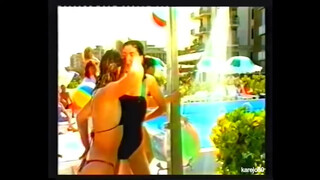 9. Sabrina – Official music video for “Boys (Summertime Love)” Titties in wet T at beginning, then more and more as video goes on.