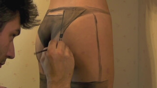 beautiful ass being painted