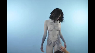 2. Cute Innie from the beginning-Roustan & Asphyxia Body paint Time Lapse