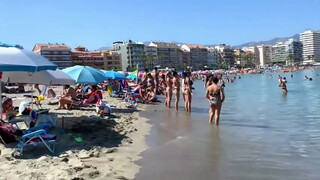 2. Spain beach topless at 0:21, 2:47, 4:55, 6:43, 16:39