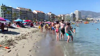 3. Spain beach topless at 0:21, 2:47, 4:55, 6:43, 16:39