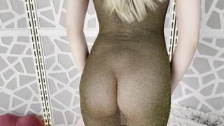 6. Basically naked. See through dress, no underwear, everything visible