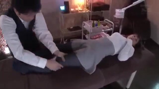 3. He pours water on her white shirt at 12:35 in “Japanese hot massage , Oil Massage , asmr massage”, see also nipple pinching at 14:05