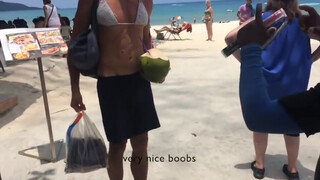 5. FREE THE NIPPLES: Topless Girl and Man With Bra REACTIONS 0:08 Sec
