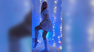 8. Enjoy trying to determine whether Marta is wearing panties in her new upload “9 minutes of evening dancing for sound sleep”