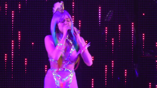 5. Topless and wearing a giant plastic dick in “Miey Cyrus & Her Dead Petz – Karen Don’t Be Sad (Philadelphia,Pa) 12.5.15”