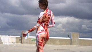 9. New upload from Roustan: “Roller Girl in Body Paint Again”