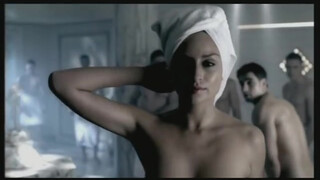 10. Romanian TV presenter Adina Halas nude in Tabu commercial