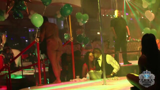 7. Naked strippers (1:52, “King of Diamonds Birthday Dance Off 3-16-13 Celebrity Saturday”)
