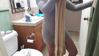 5. New from SuzyW, “Bathroom cleaning in Transparent dress ????”