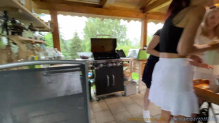 5. Many upskirts in BBQ Party