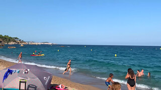 9. Spain beach topless at 1:47 to 1:59