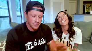 2. Husband dares his wife to pump gas naked. Poor censoring throughout