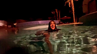 8. Amala Paul South Indian girl swimming in hot Bikini