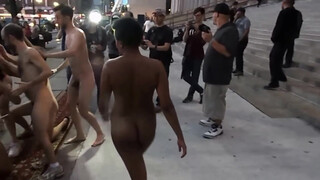 4. Male and female nudity throughout “New York Nude Fashion Week Streakers!”