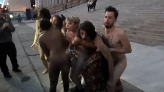 5. Male and female nudity throughout “New York Nude Fashion Week Streakers!”