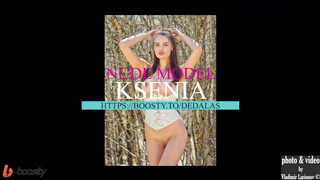 10. “Ksenia Photo shoot in the nude genre in nature”