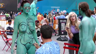 4. Shadows In Silence BODY PAINTING NYC Times Square 2019