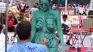 5. Shadows In Silence BODY PAINTING NYC Times Square 2019