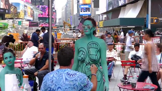 7. Shadows In Silence BODY PAINTING NYC Times Square 2019