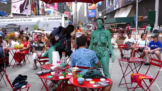 8. Shadows In Silence BODY PAINTING NYC Times Square 2019
