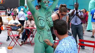 3. Shadows In Silence BODY PAINTING NYC Times Square 2019
