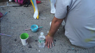 4. Artist Andy Golub bodypainting in Chelsea