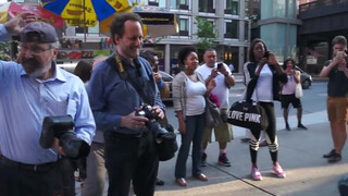 1. Artist Andy Golub bodypainting in Chelsea