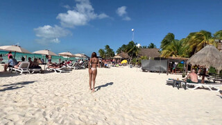 4. Petite Bubble Booty on the beach