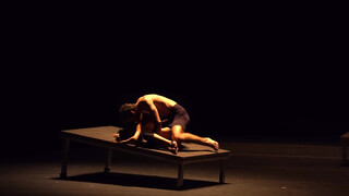 4. Topless performance art piece