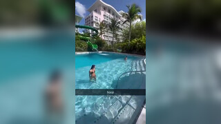 4. Charli D’Amelio Sexy Bikini WaterPark Video Leaked