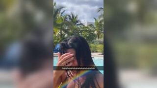 8. Charli D’Amelio Sexy Bikini WaterPark Video Leaked