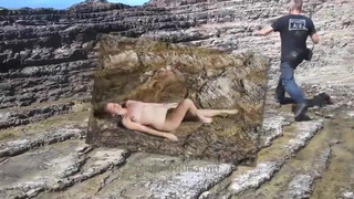 7. nude photoshoot beach first nude 0:23