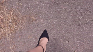 5. Taking a walk in the park ???? | ASMR High Heels on pavement