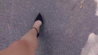 6. Taking a walk in the park ???? | ASMR High Heels on pavement