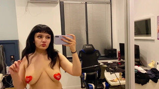 2. Nipple pasties/tassels try on