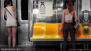 5. Upskirt in Train, Ass and Pussy