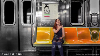 10. Upskirt in Train, Ass and Pussy