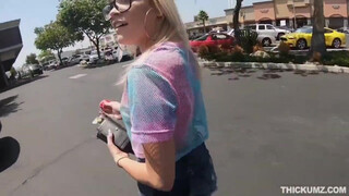 9. Blonde Naked blowjob in the end