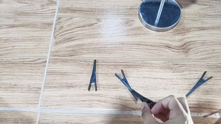 2. hair clips of the same color 3:55