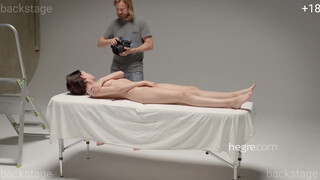 6. nude photos session (backstage) – shaved pussy