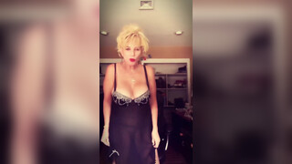 2. Sheer dress, no panties. Possible pussy flashes?