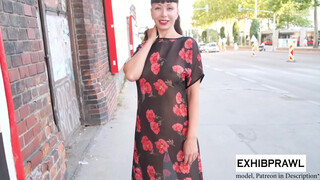 6. See through Dress Public Walk