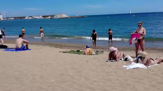 2. Barcelona beach titties