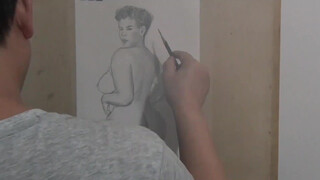 6. Nude pencil/pen art